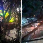 Две машины столкнулись в центре Сочи